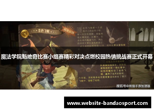 魔法学院魁地奇比赛小组赛精彩对决点燃校园热情挑战赛正式开幕